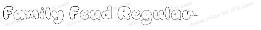 Family Feud Regular字体转换